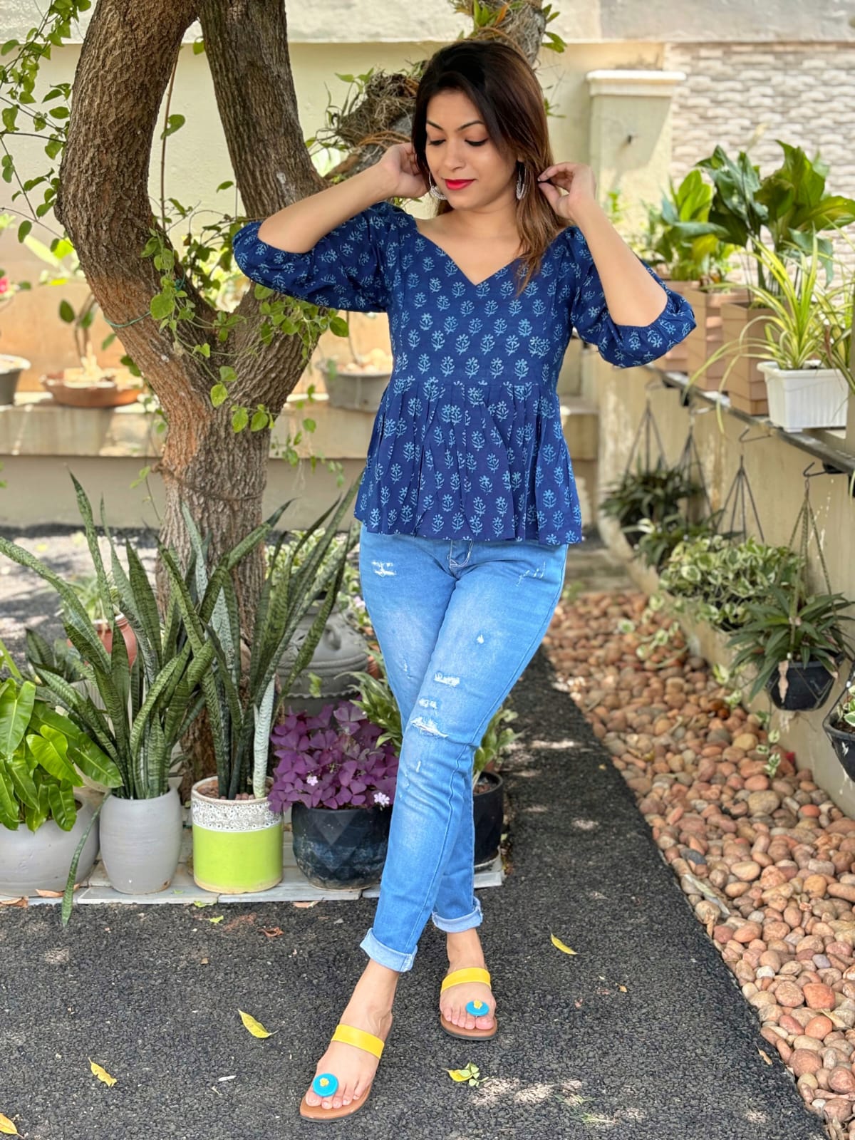 Indigo Short Top 2