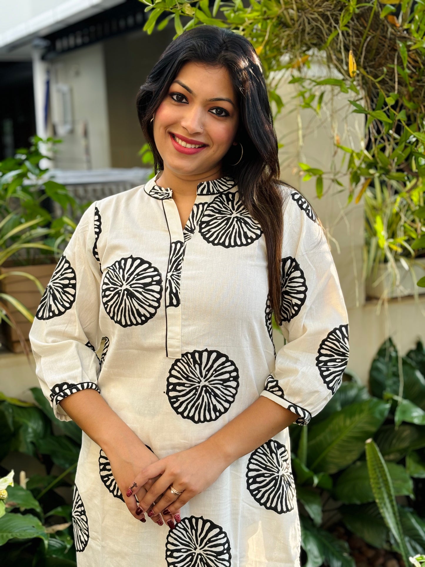 Pomegranate Block Printed Cotton Co-ord Set