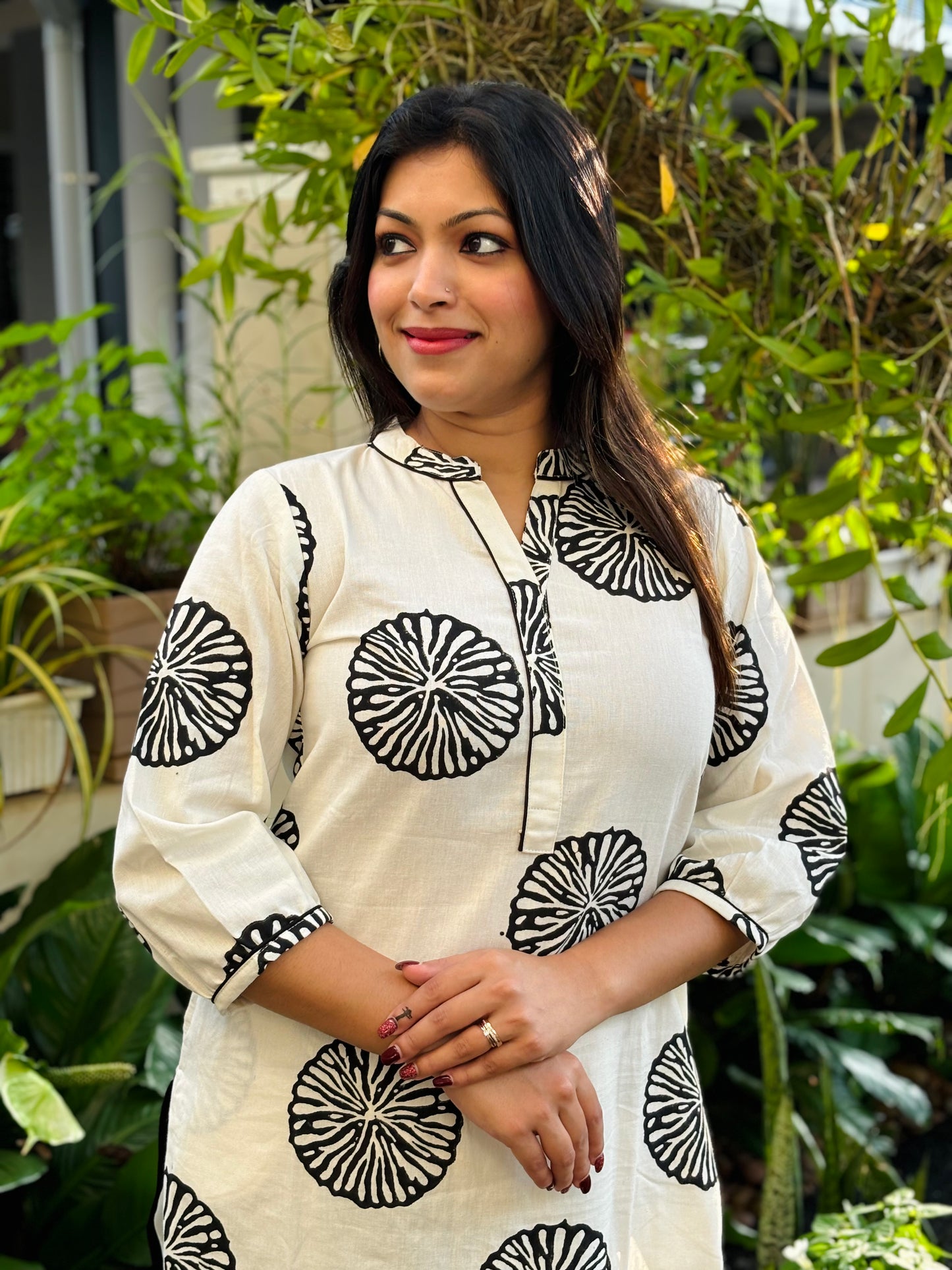 Pomegranate Block Printed Cotton Co-ord Set