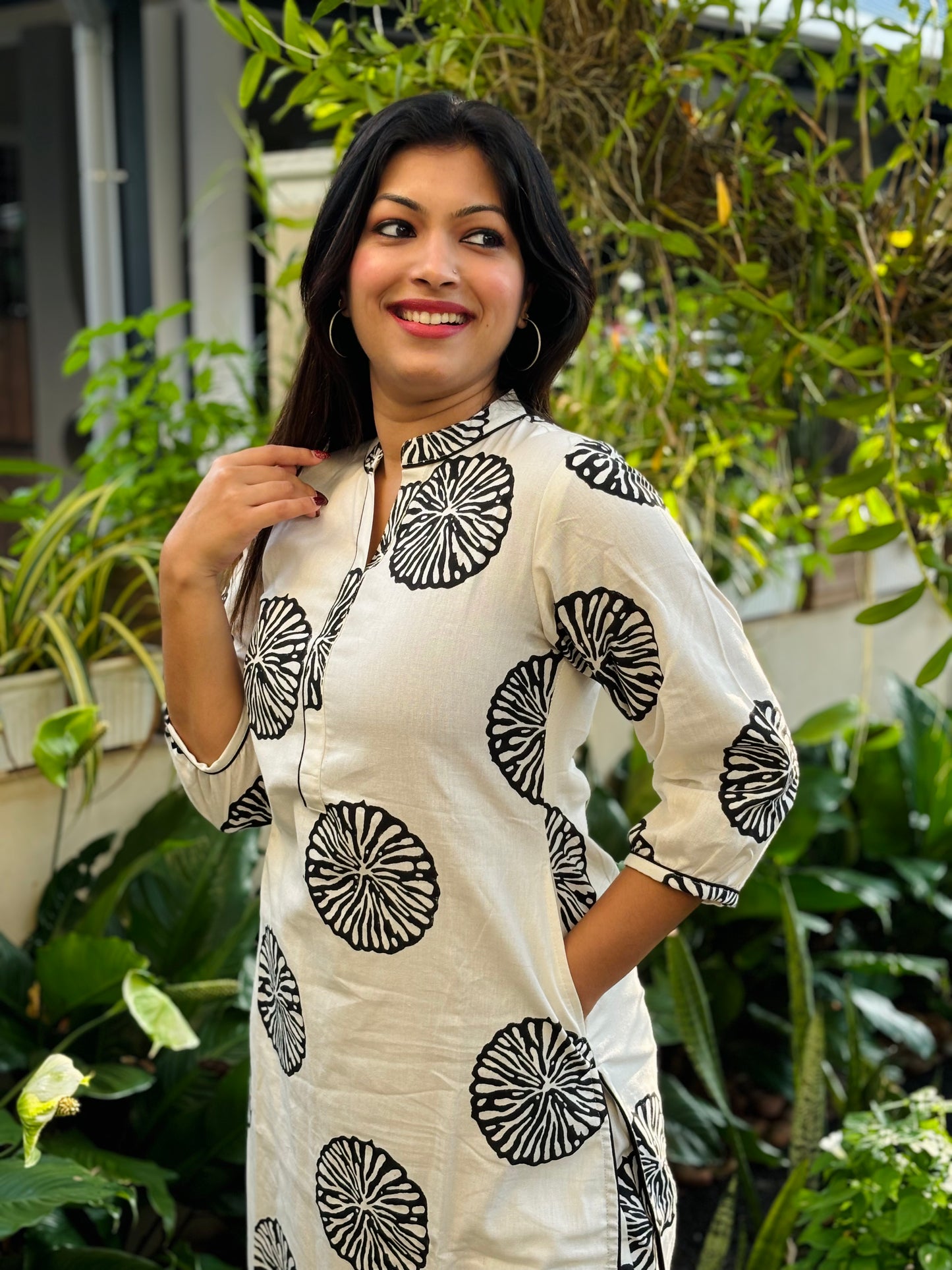 Pomegranate Block Printed Cotton Co-ord Set