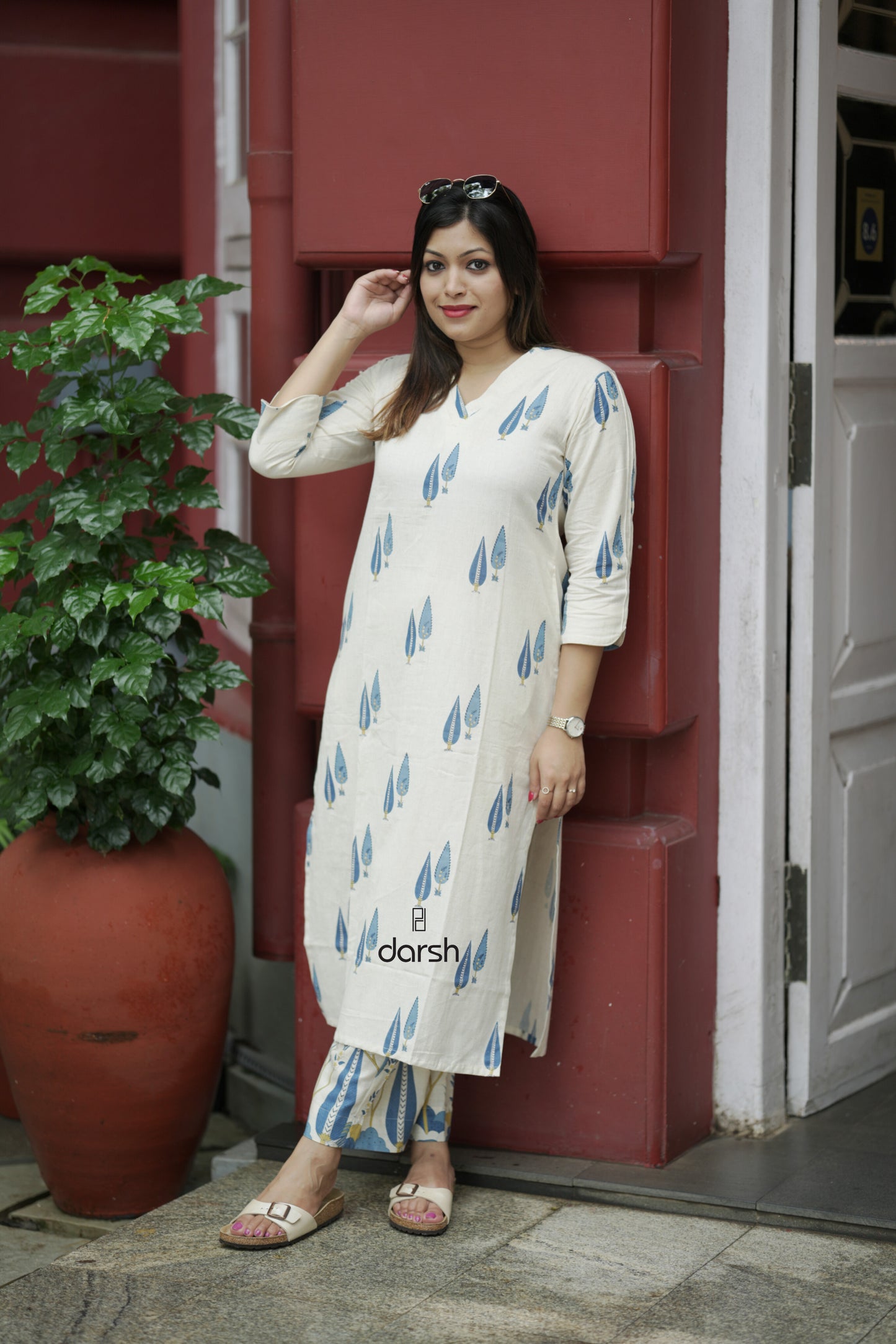 Blue Floral Co-ord Set