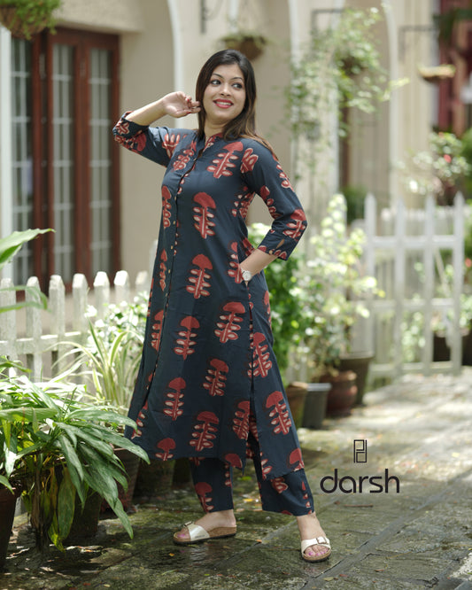 Navy Blue Co-ord Set