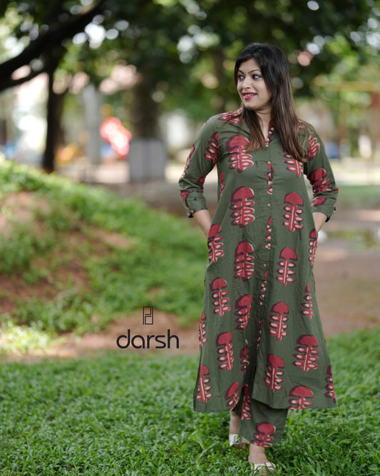 Mehendi Green Co-ord Set