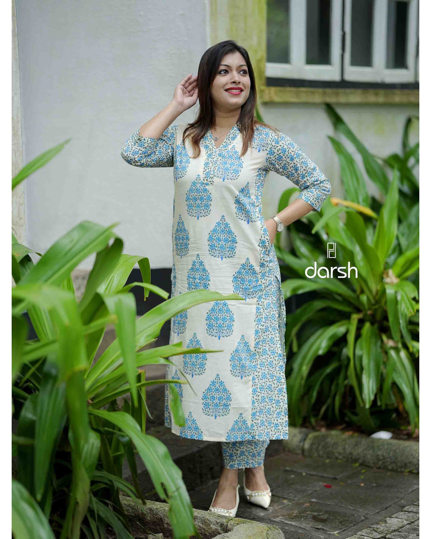 Blue Jaipuri Print Co-ord Set