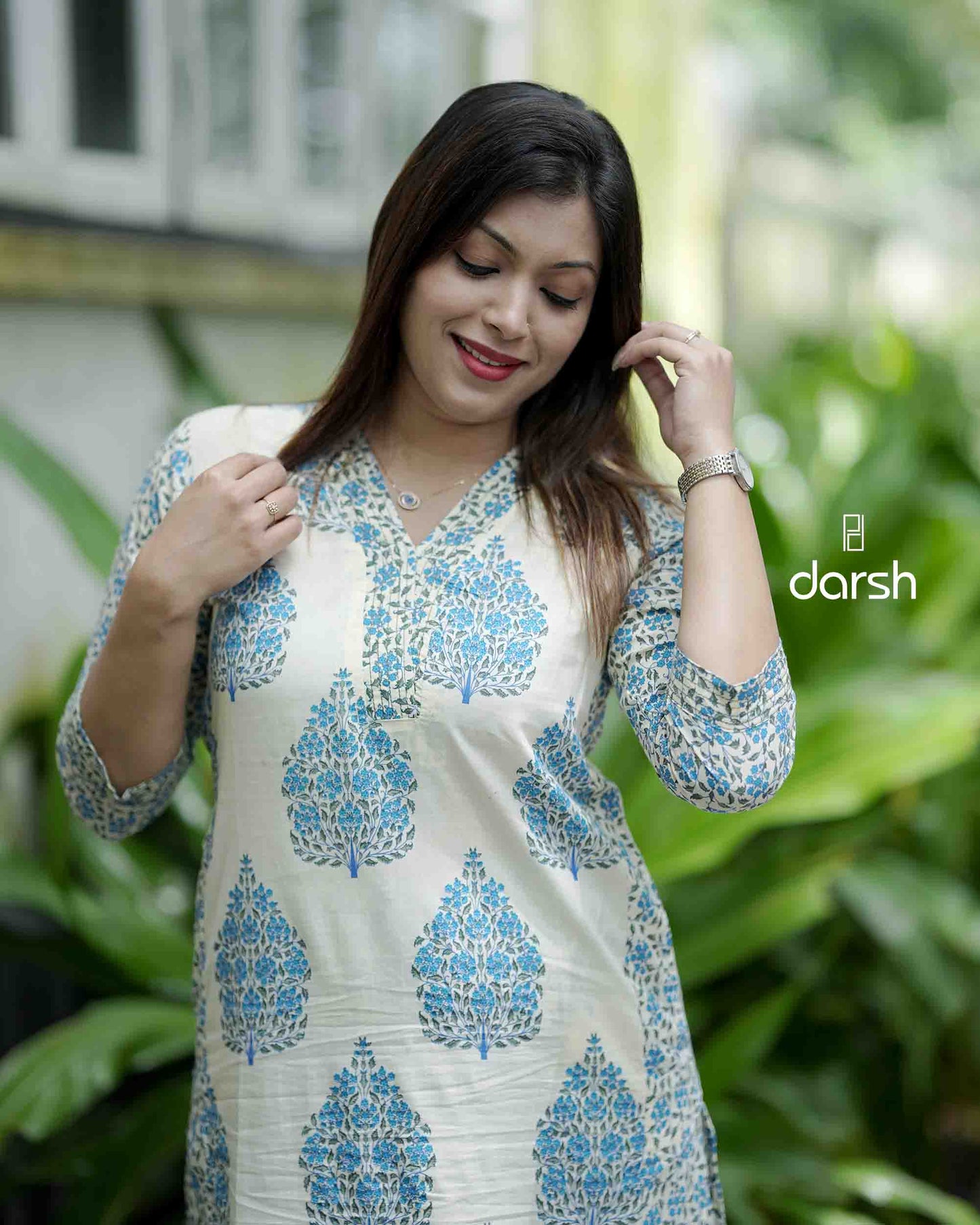 Blue Jaipuri Print Co-ord Set