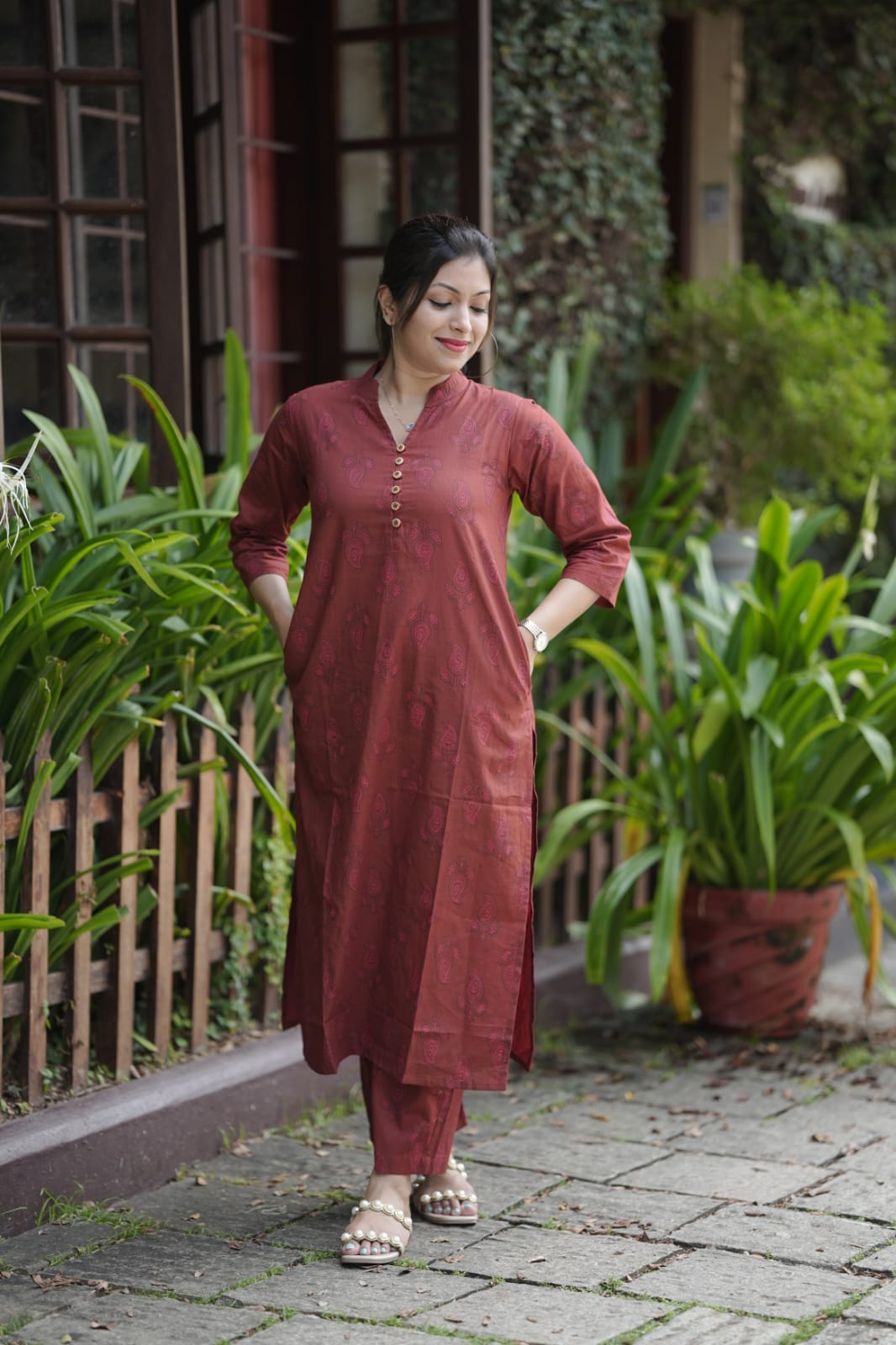 Rust Brown Co-ord Set