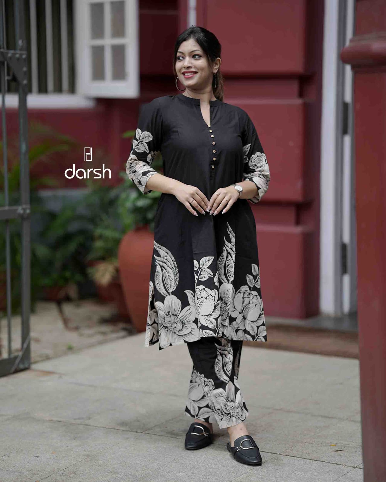 Black Border Co-ord Set