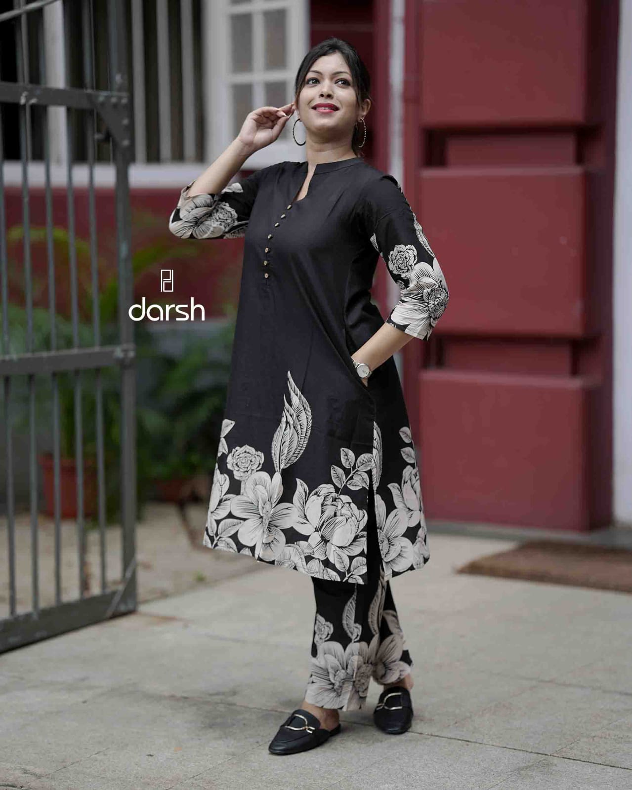 Black Border Co-ord Set