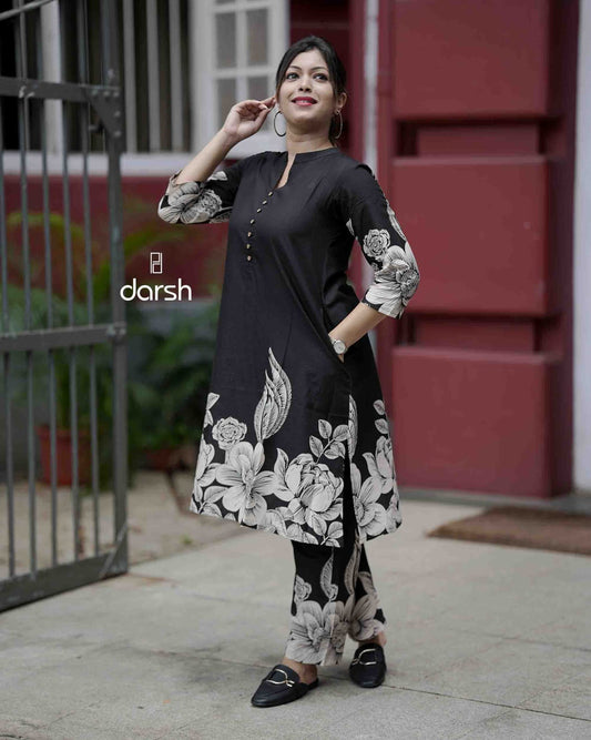 Black Border Co-ord Set